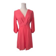 NEW Vince Camuto Women's 6 Gathered Chiffon Balloon Couture Flowy Shift Dress