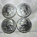 Washington Quarters 1961-1964 Silver Circulated Denver Philadelphia Lot