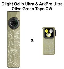 Olight ArkPro Ultra Class 3R Olive Green Topo CW  Oclip Ultra Olive Topo