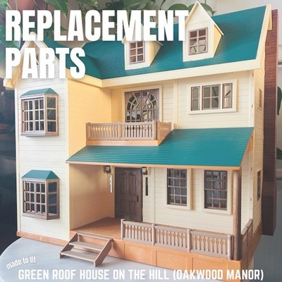 Replacement Dollhouse SPARE PARTS for Calico Critters Green Roof Manor House