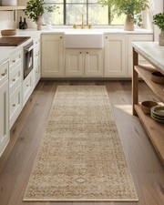 Image of Machine Washable Runner Rug 2'6"x8' Non-Slip Kitchen Hallway Entryway Bedroom