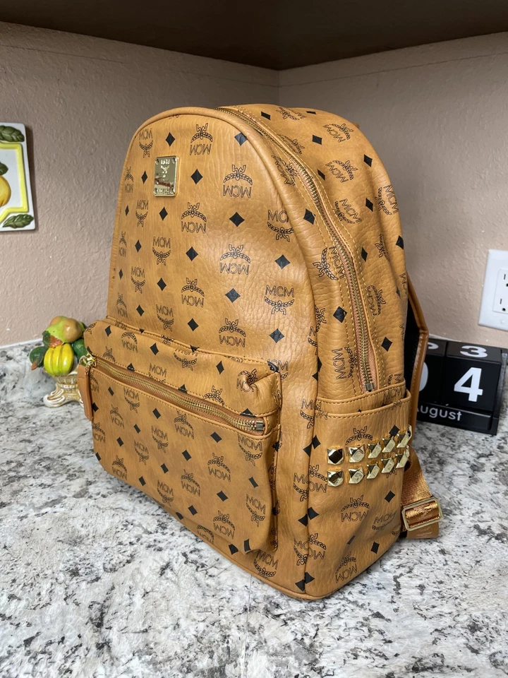 MCM Cognac / Brown Large Backpack - Image 4 of 4