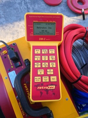 Retrotec Duc tester DM-2A | 3.01 Low Flow Fan Top And DM2-MKII Digital Gauge 