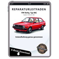 VW Derby 86C 1981-1985 Instandhaltung Inspektion Wartung Reparaturanleitung PDF