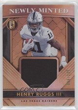 2020 Panini Gold Standard Newly Minted Memorabilia 96/225 Henry Ruggs III 0jl3