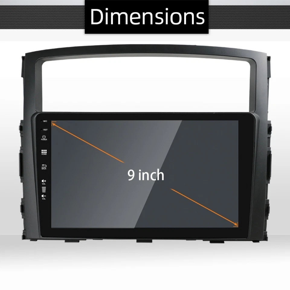 For Mitsubishi Montero 2006-2019 CarPlay Auto Android 14 DAB Car Radio GPS Navi - Image 3 of 4