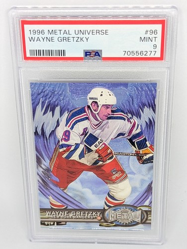 1996-97 Metal Universe Hockey #96 Wayne Gretzky PSA 9 New York Rangers HOF