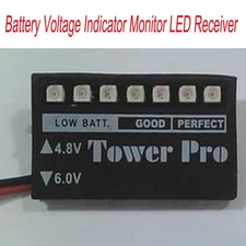 Battery Voltage Indicator Monitor LED Receiver for RC Car Drone Accessories Part