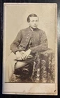 Civil War CDV of Union Soldier, Authenticated by CW Tax Stamp, photographer back