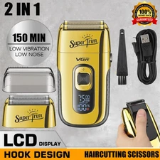 2025 New Men's Electric Shaver Trimmer Razor Rechargeable Hair Beard Shaving