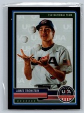 2023 Panini Stars & Stripes USA Baseball #39 James Tronstein Team Logo #/50