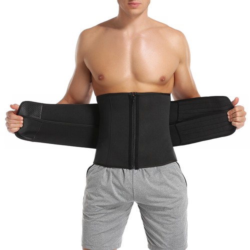 Men's Abdomen Fat Burner Sauna Sweat Belt Body Shaper Waist Trainer Weight Loss - Picture 11 of 20