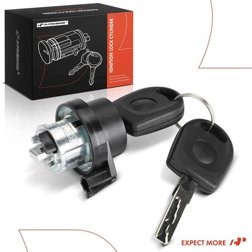 A-Premium Ignition Lock Cylinder Zamak 5 w/Keys for Audi A4 2003-2005 A3 2006 TT - Picture 9 of 9