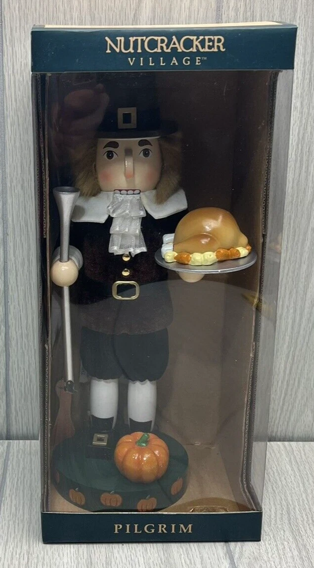 Vintage 1999 Nutcracker Village Pilgrim Nutcracker May Dept Store - UNOPENED