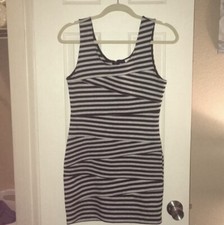 Black And Grey Bodycon Dress