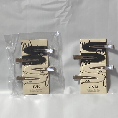 JVN Hair Clips Care Barrettes Black Ivory Hairdo Styling Beauty NEW READ