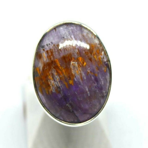 Super Seven Sacred 7 Cacoxenite Crystal 925 Silver Ring Melody Stone ...
