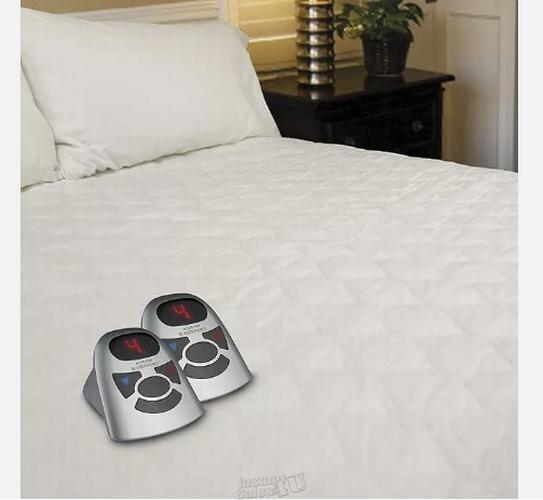 Biddeford Blanket Heated Mattress Pad Quilted 10 Heat Settings King Dual Control