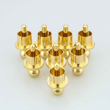 4pcs Gold Plated Copper RCA Caps Noise Stopper For RCA Jack Female