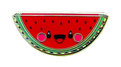 WALTER MELON HARD ENAMEL PIN BY ROBO ROKU - 第 1/1 張圖片
