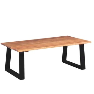 Dettagli Su Tavolino Da Salotto In Legno Massello Di Acacia 110x60x40 Cm Tavolo Caffè