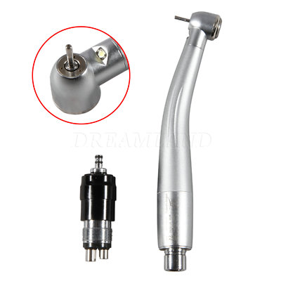 Dental LED E-generator High Speed Handpiece Large Head /Quick Coupler 4H Fit NSK