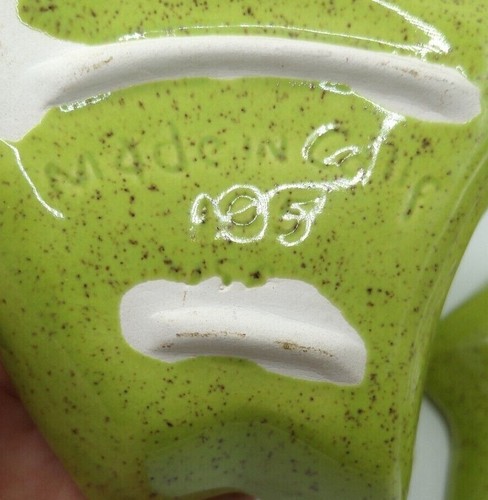 Vintage California Pottery Wedges for Lazy Susan Replacement Green Leaf - Picture 5 of 7