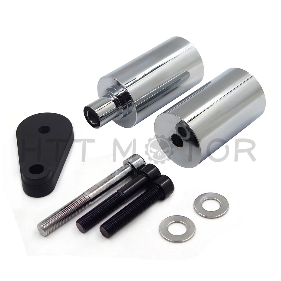 Protector deslizante de marco de aluminio para 03-05 Yamaha Yzf R6 06-09 R6S cromado Foto 2 de 4