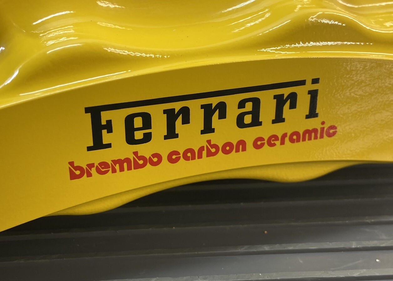 2015-2018 Ferrari California T Carbon Ceramic Brake Set Yellow 3k Miles OEM