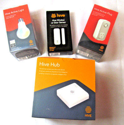 Hive Starter Kit - Hive Hub, Active Light, Active Plug, Window/Door Sensor