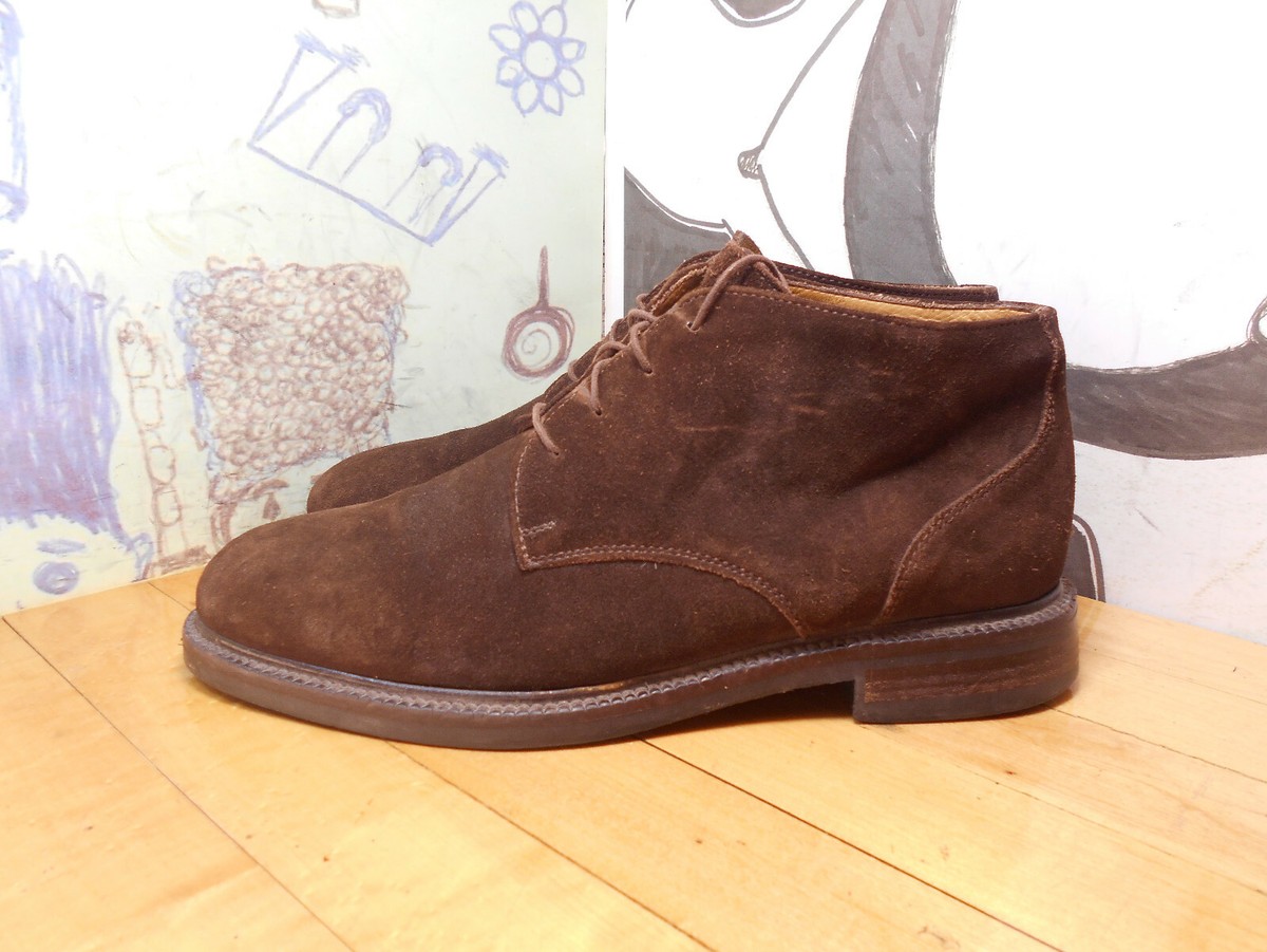 Keneth Cole Leather Suede Brown Men chukka  Boots Shoes Sz 10 Square Toe ITALY Kenneth Cole Reaction Men main image 2