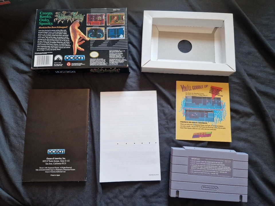 THE ADDAMS FAMILY Super Nintendo SNES Game NTSC USA - Image 2 of 4