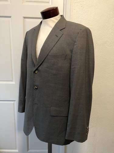 BOSS Hugo Boss Selection Portman/ Tower Gray Suit 42R 34X32 Super 150 Wool J625 - Picture 2 of 23