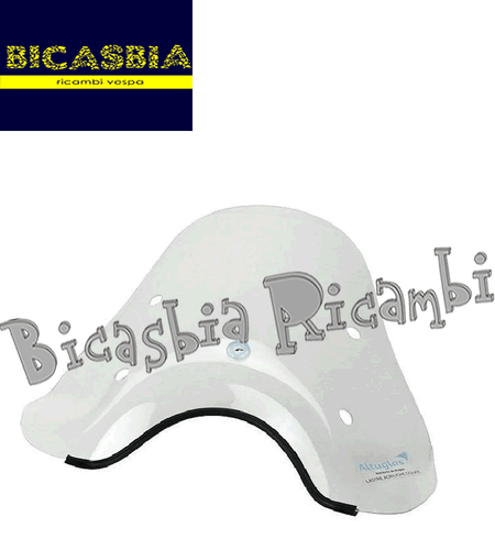 0414 - Mini Windschutzscheibe Transparent Vespa Px 125 150 200 - Px - Bild 1 von 1