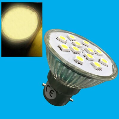 12x 3W LED Spotlicht Glühbirne BC B22 Epistar SMD 5050 2700K warmweiße Lampe