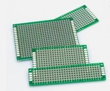 Double Side PCB Printed Circuit Board 2ea of 2x8,3x7,4x6,and 5x7 8pcs total set