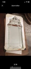 39 in. x 21 in. Irregular Modern Carved Wall Mirror