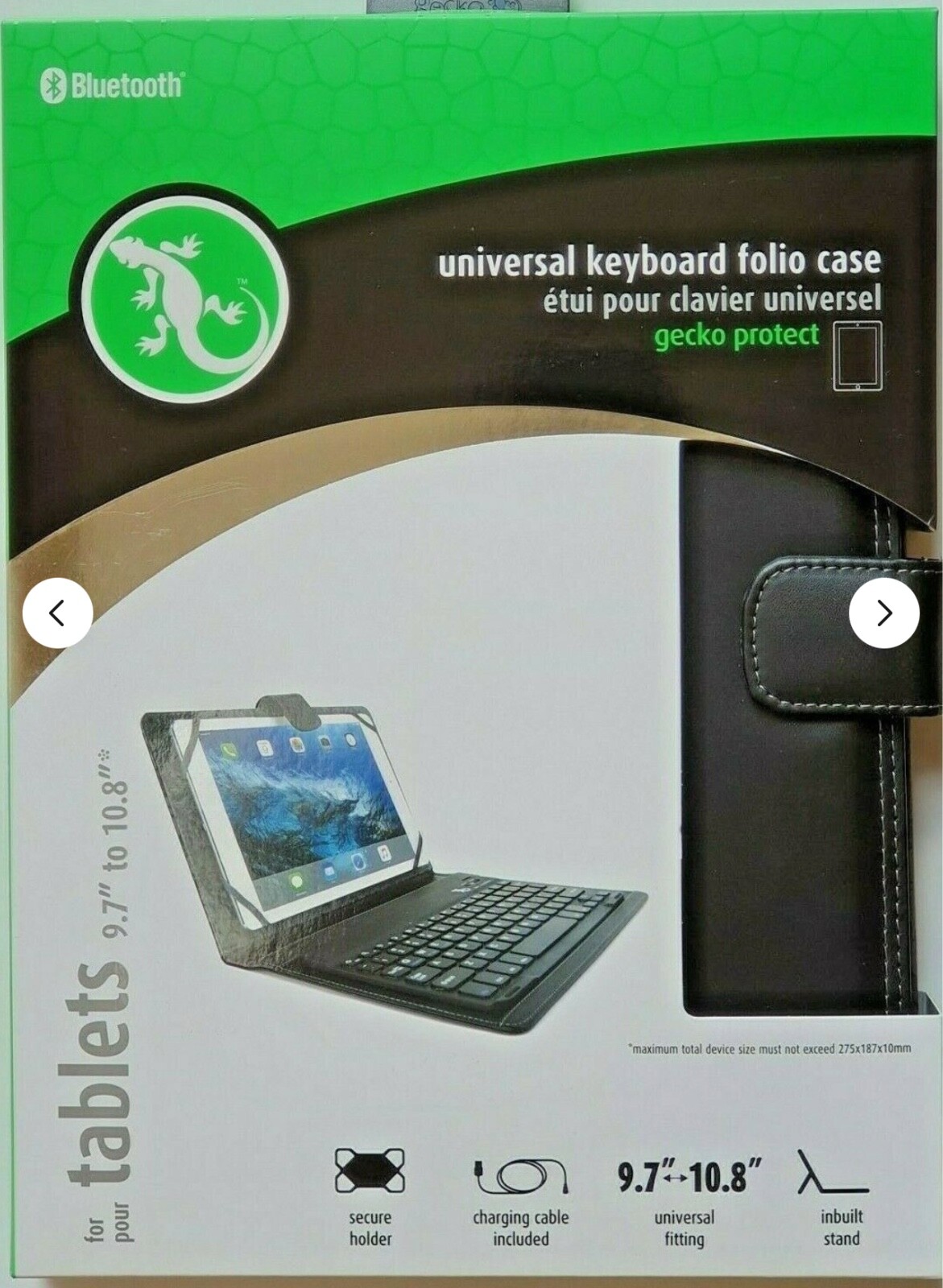 New Gecko Deluxe Magnetic Keyboard for iPad Air 1 & 2 in Box-image