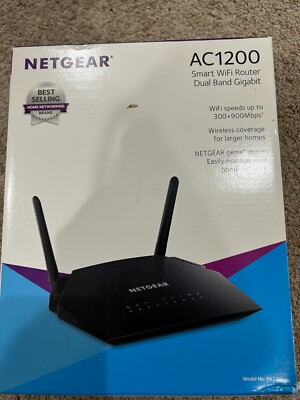 NETGEAR AC1200 1000Mbps 4 Ports 300Mbps Dual Band Gigabit Smart Router ...