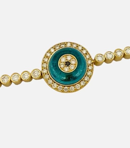 Against Evil Eye Diamond Bracelet 18K Yellow Gold & Diamond Bracelet - Picture 4 of 6