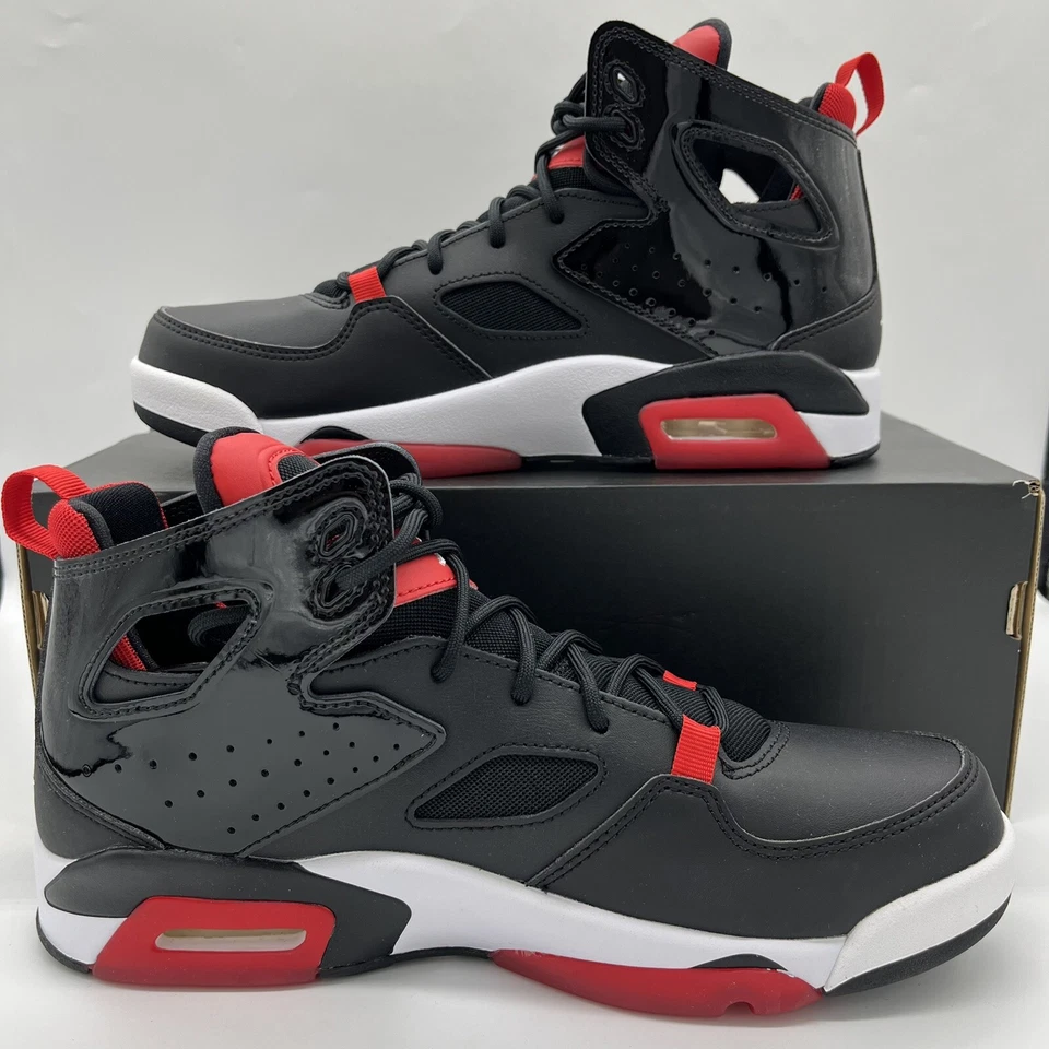 Zapatos de baloncesto Nike Air Jordan Flightclub 91' negros rojos DC7329-006 tallas para hombre Foto 2 de 4