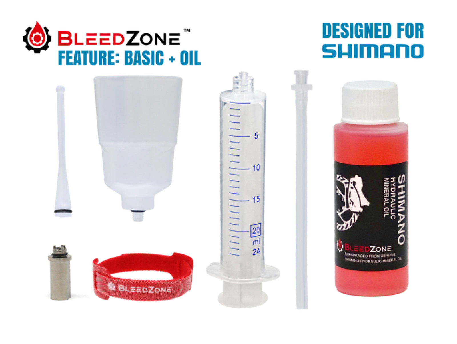 Bleed Kit for SHIMANO Hydraulic ROAD Brakes with Mineral Oil - Pick Your Kit!