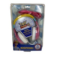 eKids Toy Story Headphones for Kids Disney Headphones w/ Vol Limit, Pink Bo Peep