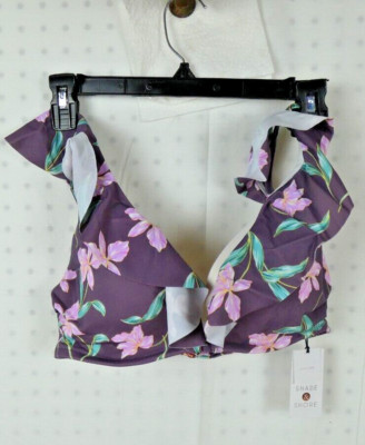 Shade & Shore Bikini Swim Top Purple Dusk