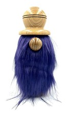 Handmade Giant Wooden Hairy Gonk / Gnome ornament - "GERYON”