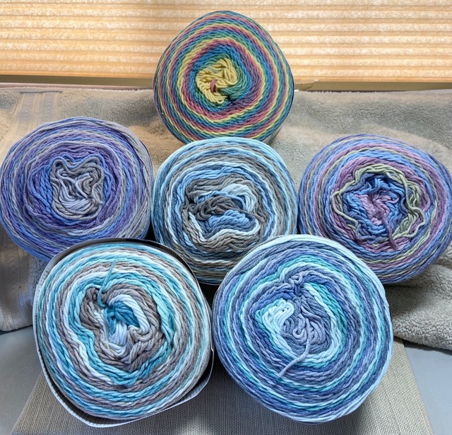 Yarnspirations CARON COTTON CAKES Yarn 8.8 oz. / 250g / 530 yds each
