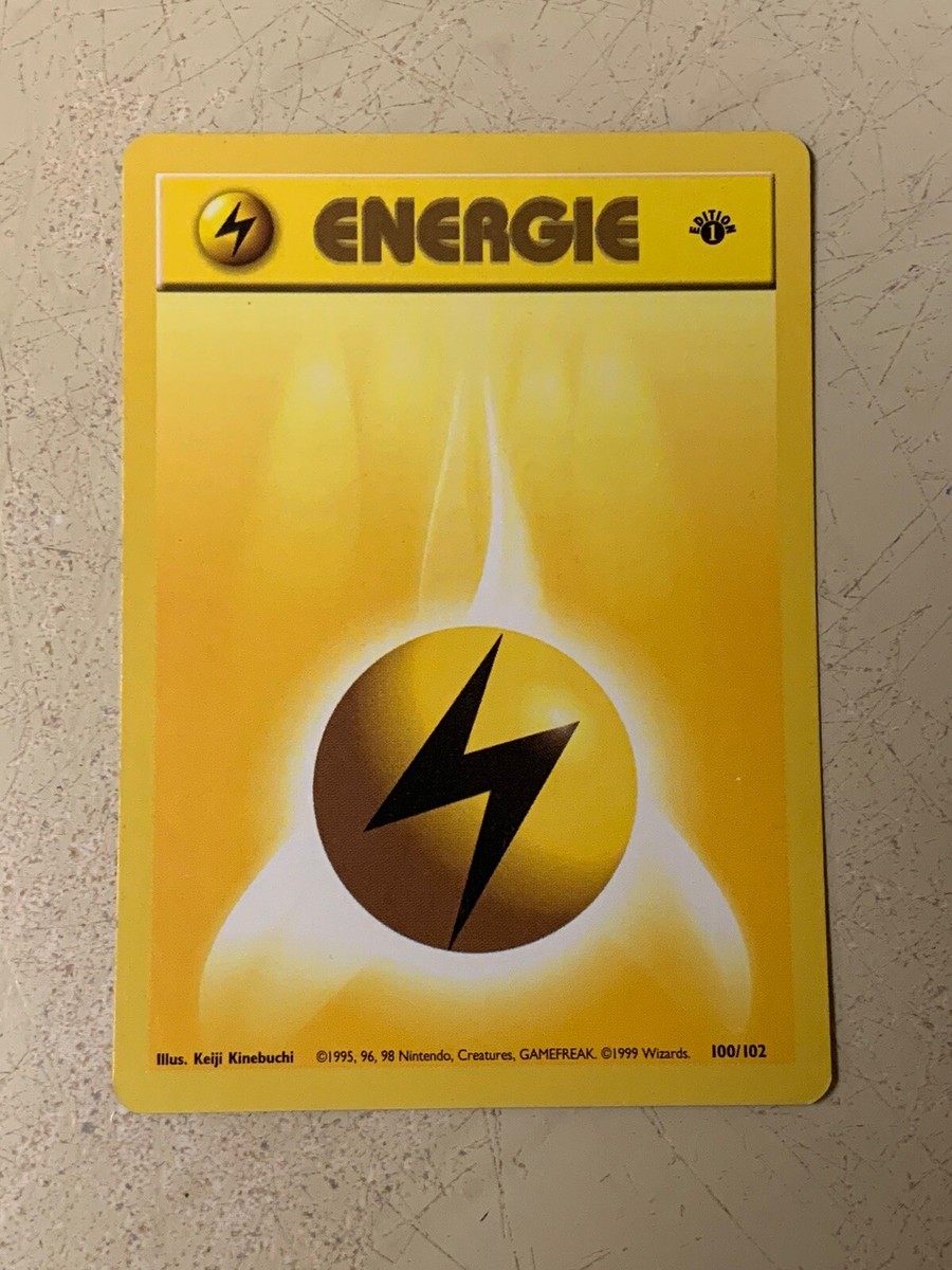 First Edition Lightning Energie Card 1999 Pokmon Base Set | eBay