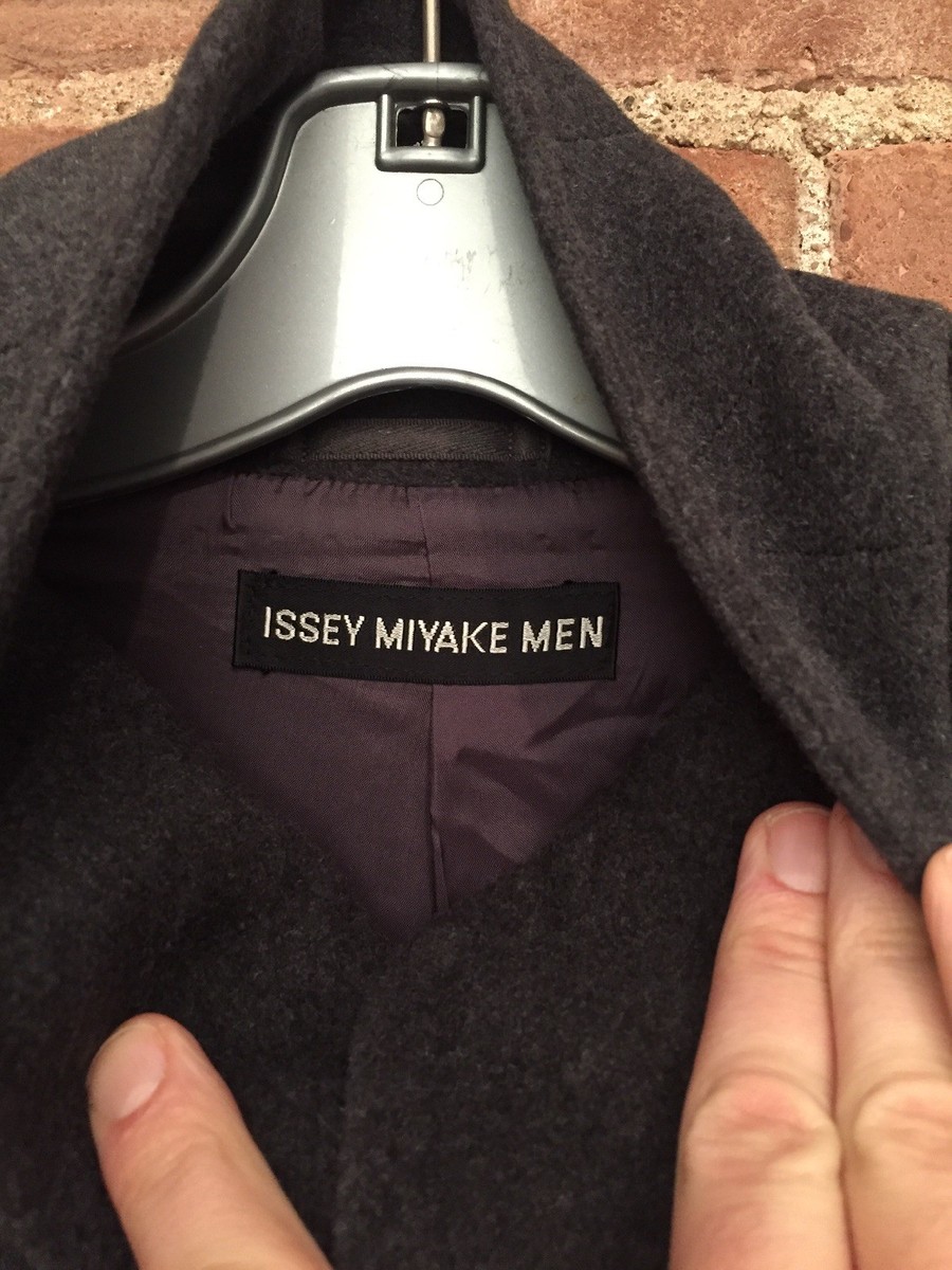 Vintage Issey Miyake Men's Long Coat, Cashmere/Wool, Japan Vintage Issey Miyake Men's Long Coat, Cashmere/Wool, Japan