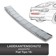 Ladekantenschutz für Fiat Tipo (16- ) Edelstahl Stoßstangen Abkantung