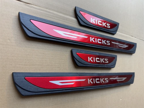 For Nissan Kicks Accessories Car Door Scuff Sill Cover Panel Step Protector Trim - Picture 73 of 92